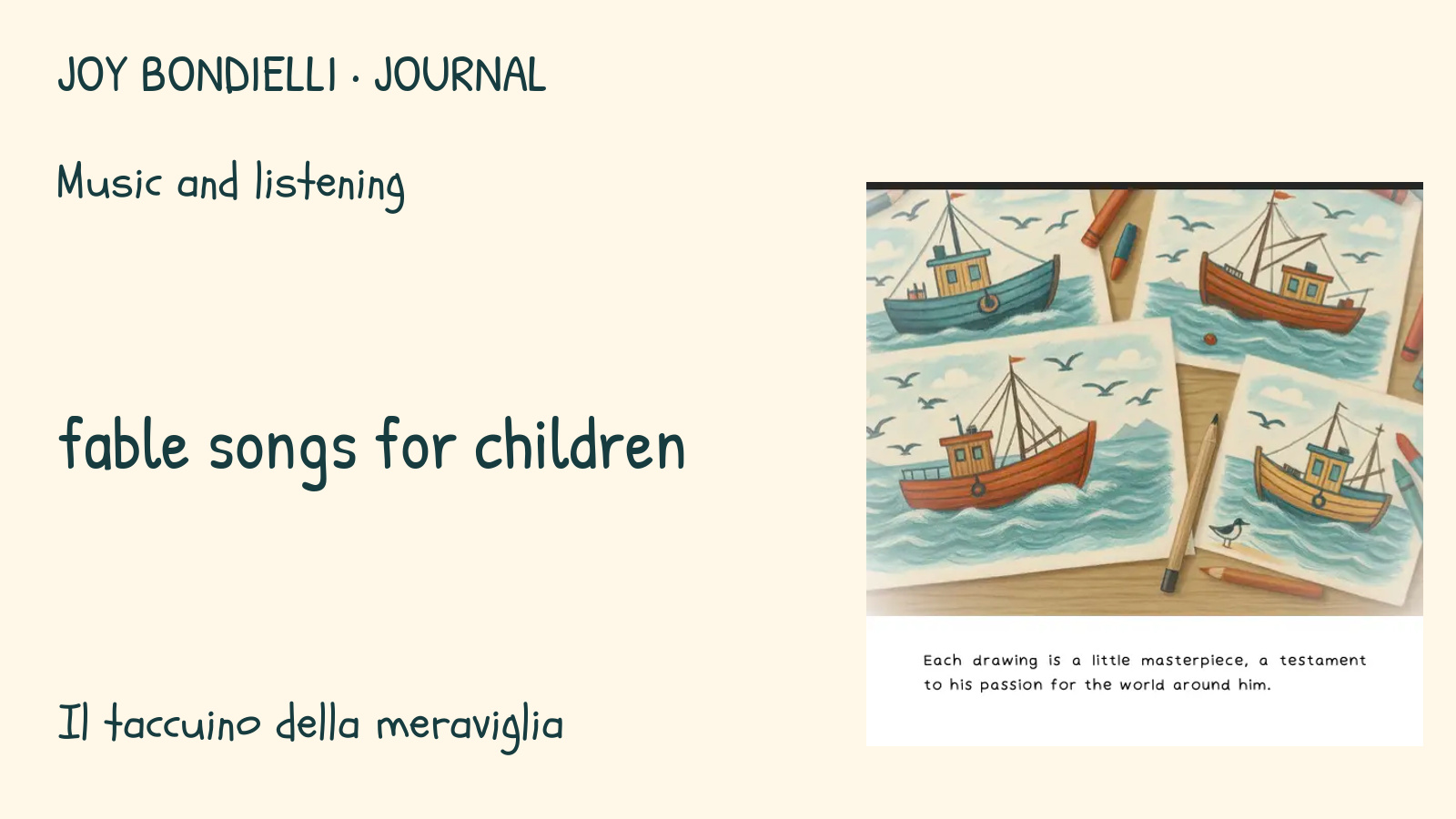 Fable songs for children: practical ideas, selection criteria and age guidance